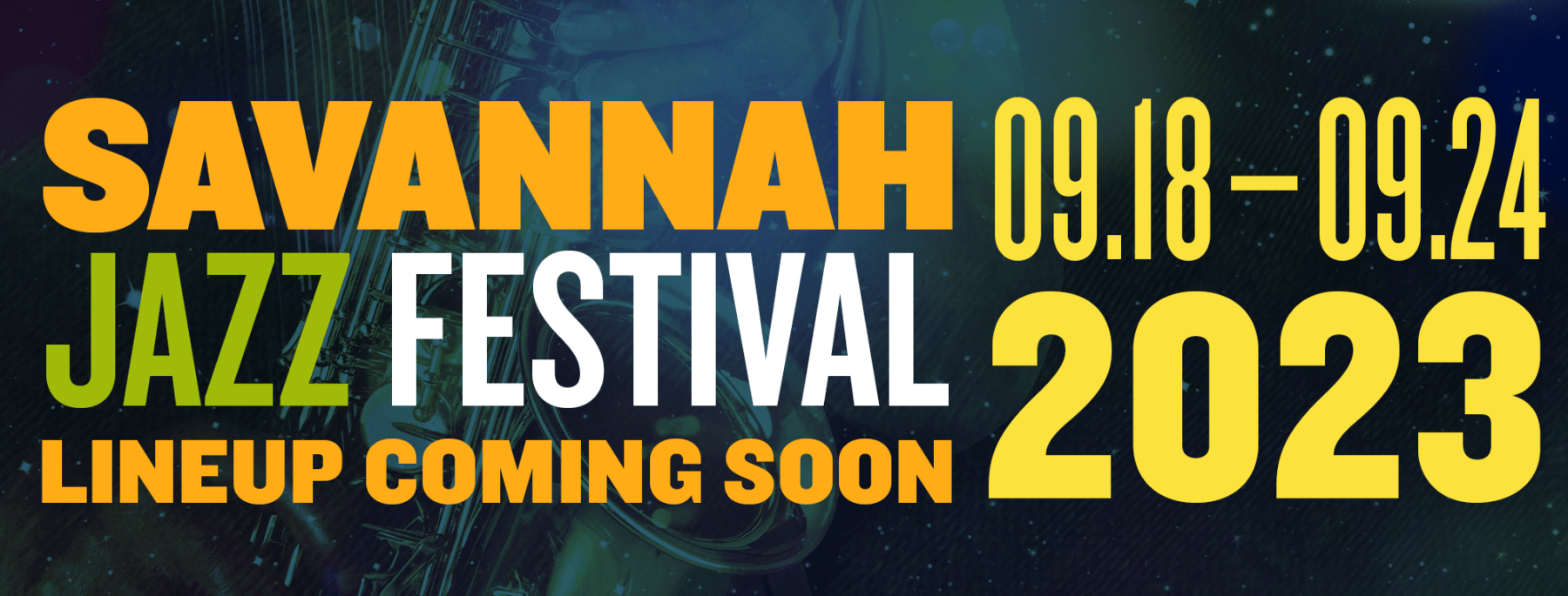 2023 Festival Dates Savannah Jazz